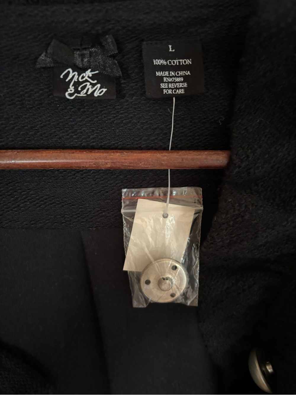 74. NWT โจ Ruffled Peplum Button Jacket - Picture 3 of 5